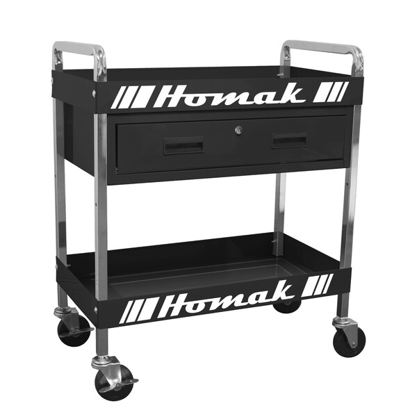 Homak 30in 1 - DRAWER SERVICE CART - BLACK BK06030210 - main